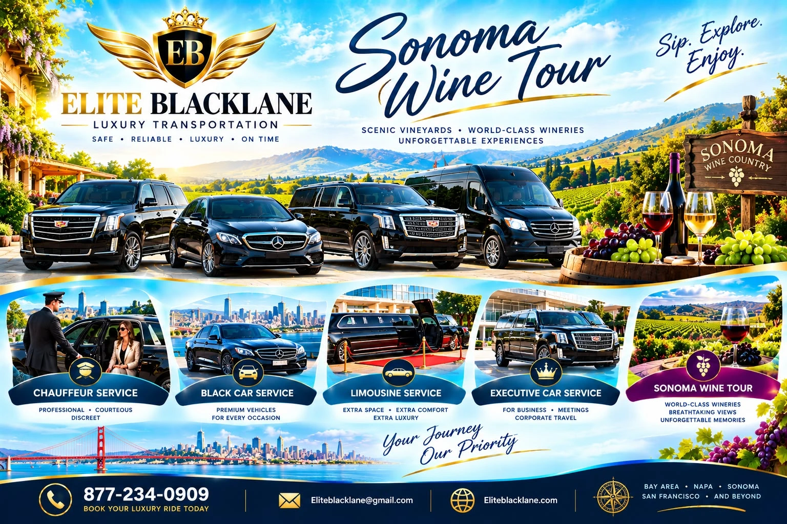 Sonoma Wine Tour: Elite Blacklane