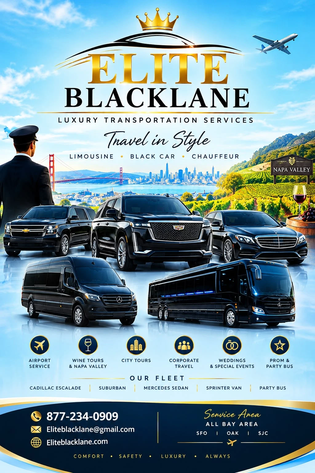 Elite Blacklane luxury transportation services